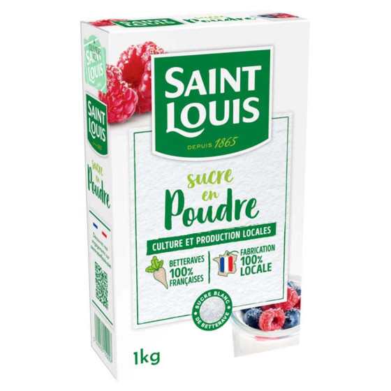Sucre Blanc en poudre Saint Louis - Bec verseur - 6 kg