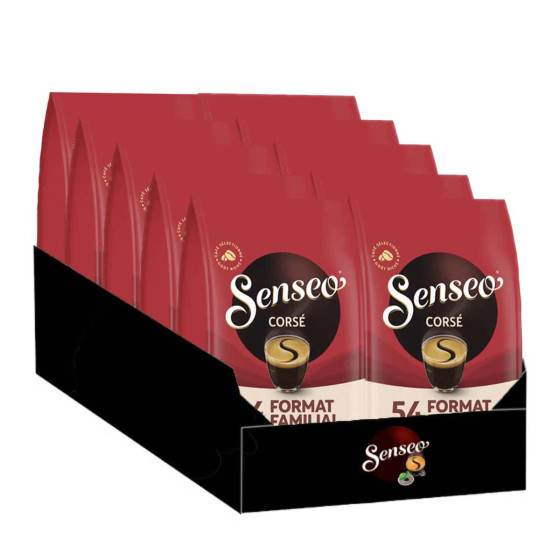 SENSEO Dosette  Caf&eacute; Cors&eacute; - 10 paquets - 540 dosettes compostables 