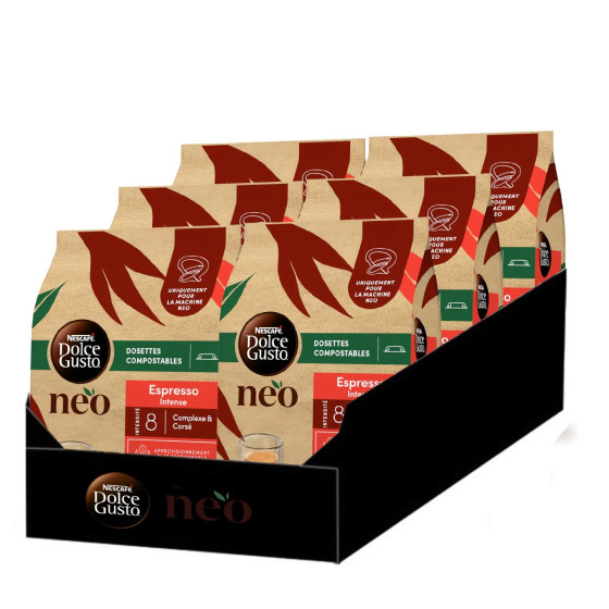 NESCAFE Dosettes Nescaf&eacute; Dolce Gusto NEO Espresso Intense - 6 bo&icirc;tes - 72 dosettes 