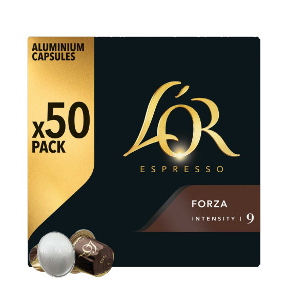 Capsule Nespresso Compatible Café L'Or Espresso Forza 50 capsules
