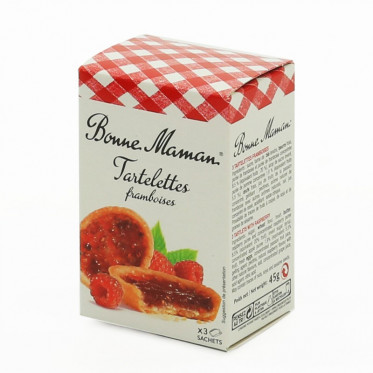 Biscuit en gros Bonne Maman : Tartelettes Framboise - 18 boites - 54 pièces