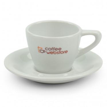 Tasse Coffee Webstore porcelaine : Espresso 8 cl - 6 tasses et sous-tasses