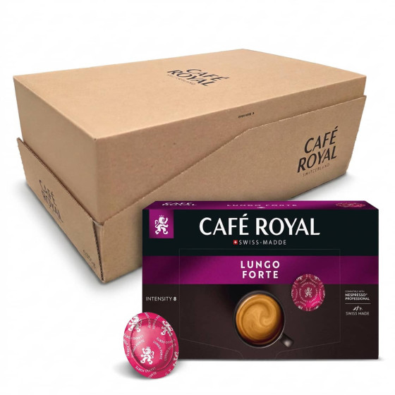 CAFE ROYAL Capsule Nespresso Pro Compatible Caf&eacute; Royal Lungo Forte - 6 boites - 300 capsules 