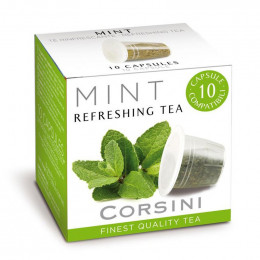 Capsule Thé Nespresso Compatible Corsini Thé Menthe - 10 capsules