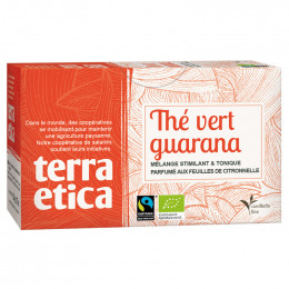 Thé Vert Guarana Citronelle - Origine Sri Lanka - Terra Ética - 20 sachets