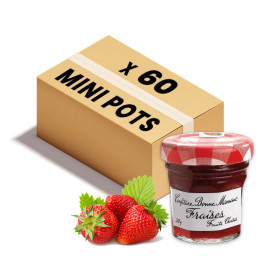 Confiture Bonne Maman - Mini pot en verre - Fraise - 60x 30g