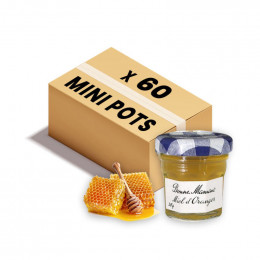Confiture Bonne Maman - Mini pot en verre de miel Fleur d'Oranger - 60x 30g