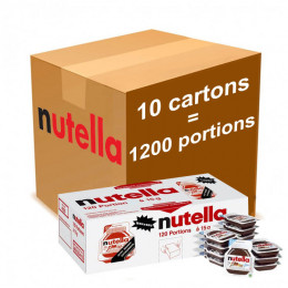 Barquette Nutella individuelle 15g Mini portion - 10 Cartons - 1200 barquettes
