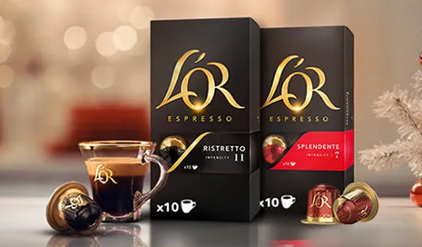 Boite de 50 Capsules DISC café L'OR Espresso Intense - Café en dosettes