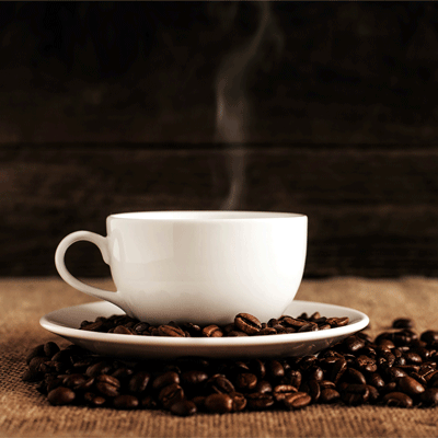 tasse en café grains