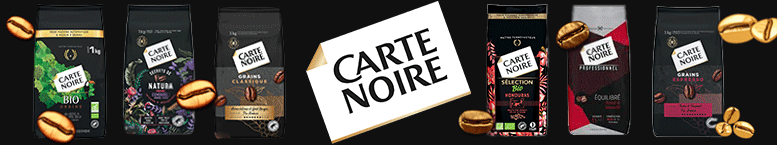 CARTE NOIRE Café en grain pur arabica classic 2x1kg pas cher